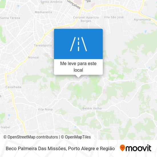 Beco Palmeira Das Missões mapa