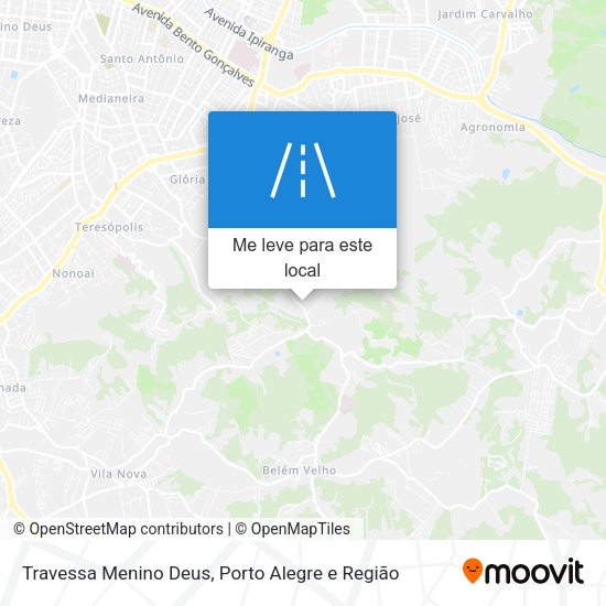 Travessa Menino Deus mapa