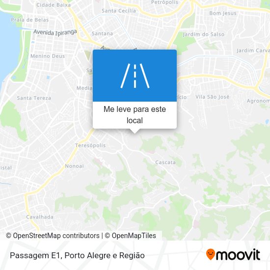 Passagem E1 mapa