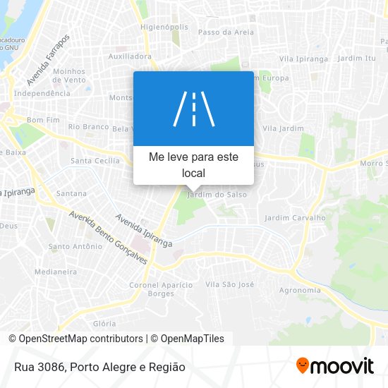 Rua 3086 mapa