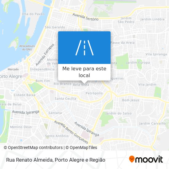 Rua Renato Almeida mapa