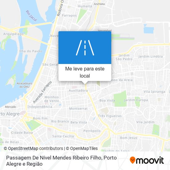 Passagem De Nível Mendes Ribeiro Filho mapa