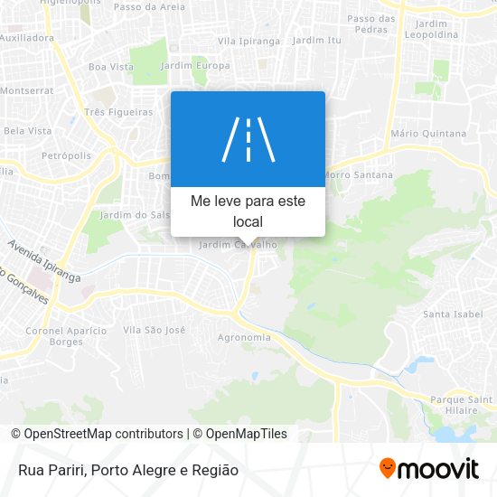 Rua Pariri mapa