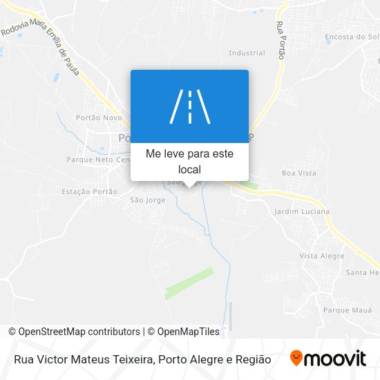 Rua Victor Mateus Teixeira mapa