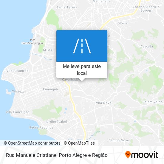 Rua Manuele Cristiane mapa