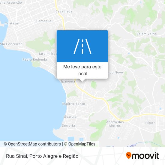 Rua Sinai mapa