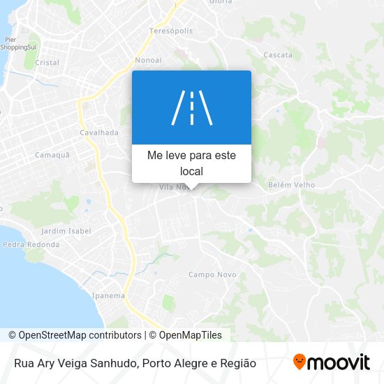 Rua Ary Veiga Sanhudo mapa