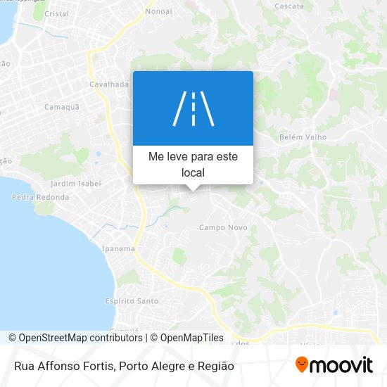Rua Affonso Fortis mapa
