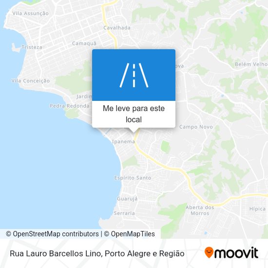 Rua Lauro Barcellos Lino mapa
