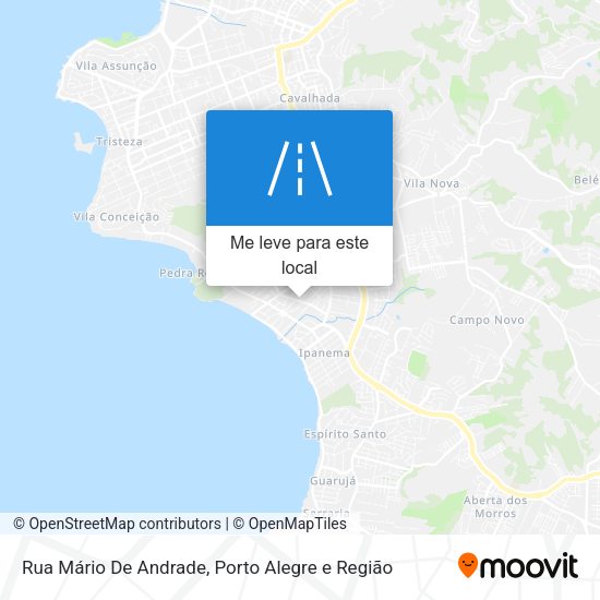 Rua Mário De Andrade mapa