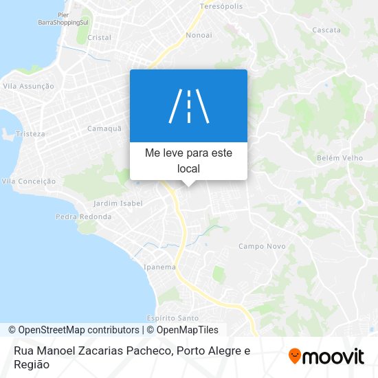 Rua Manoel Zacarias Pacheco mapa