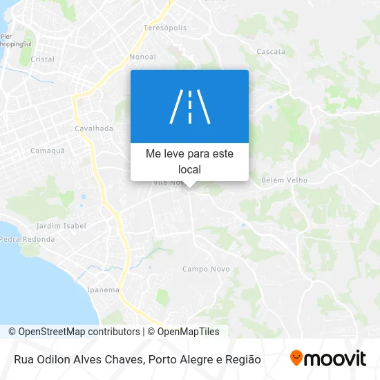 Rua Odilon Alves Chaves mapa