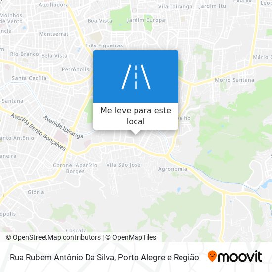 Rua Rubem Antônio Da Silva mapa