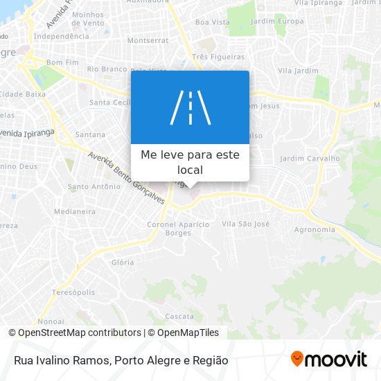 Rua Ivalino Ramos mapa