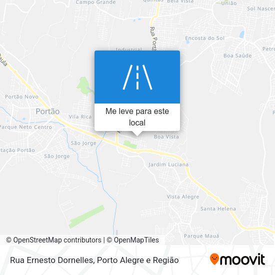 Rua Ernesto Dornelles mapa