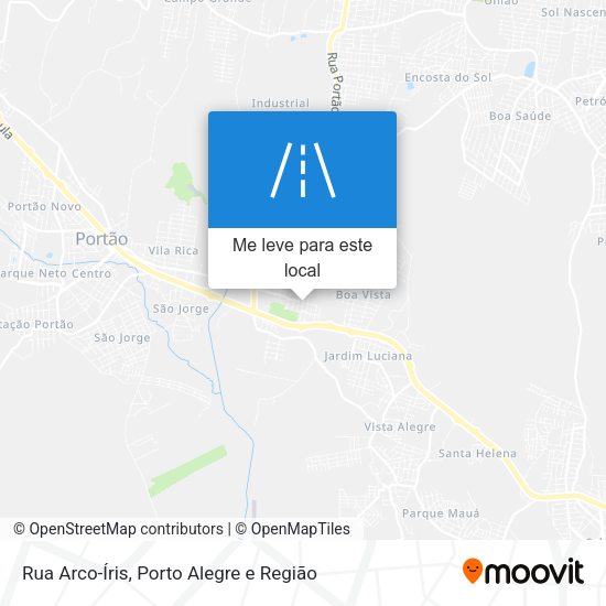 Rua Arco-Íris mapa