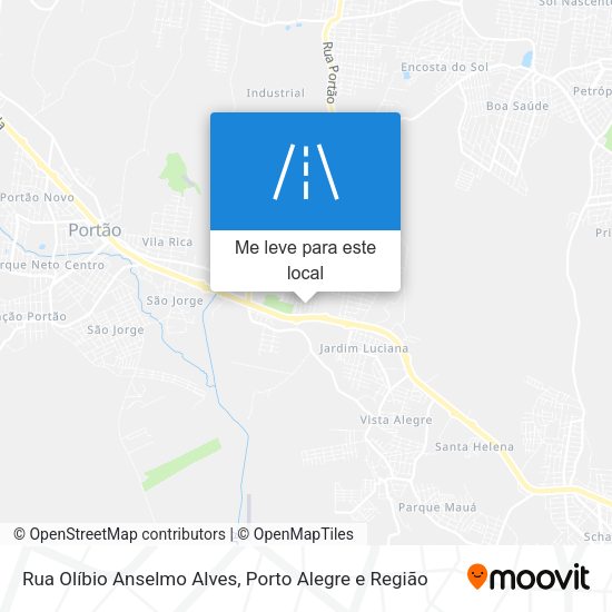 Rua Olíbio Anselmo Alves mapa