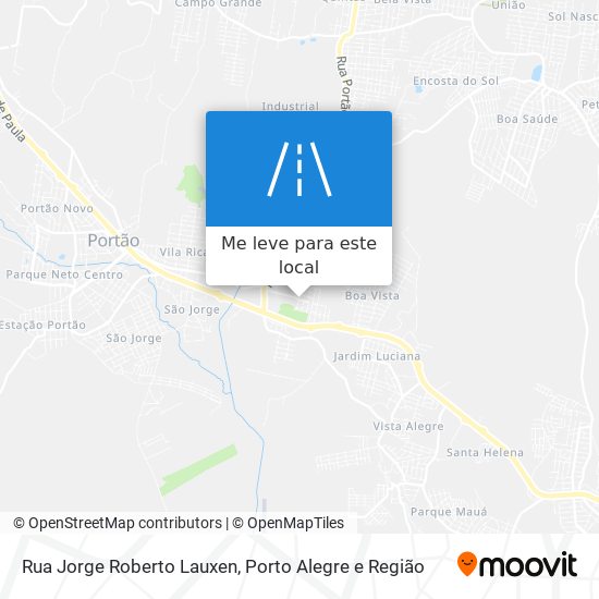 Rua Jorge Roberto Lauxen mapa