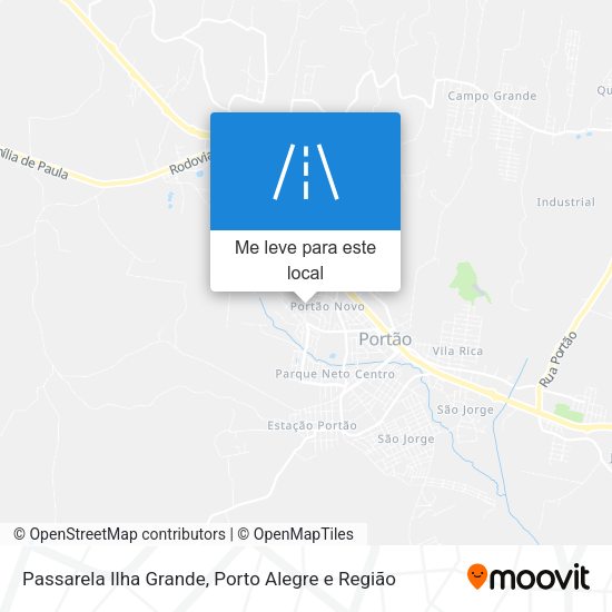 Passarela Ilha Grande mapa