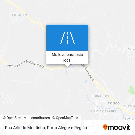 Rua Arlindo Moutinho mapa