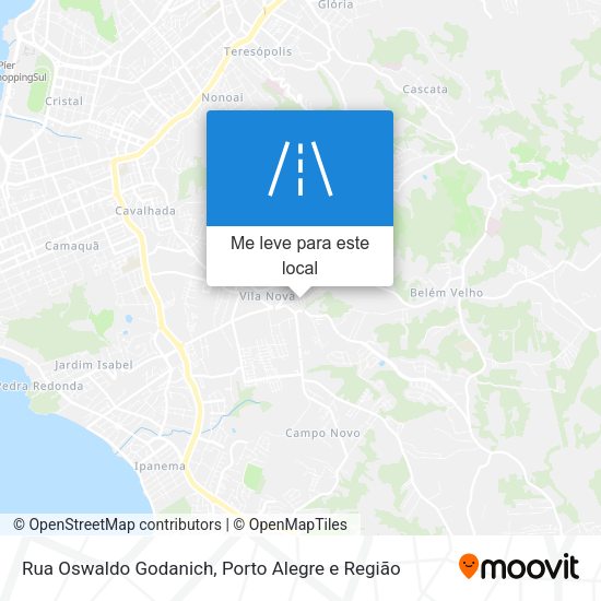 Rua Oswaldo Godanich mapa