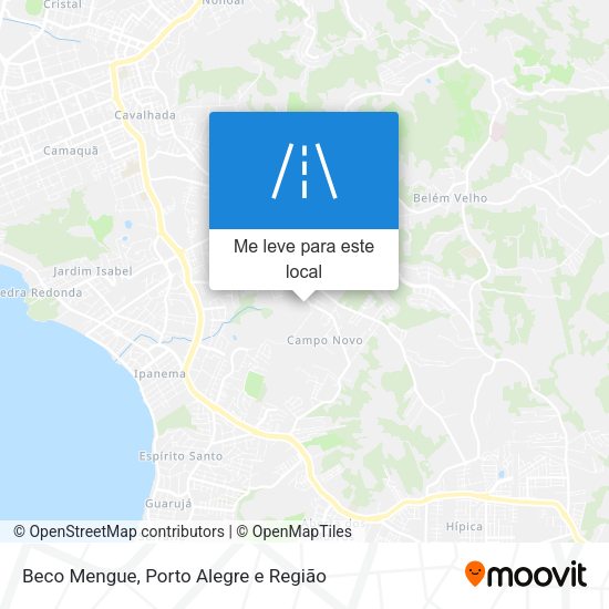 Beco Mengue mapa