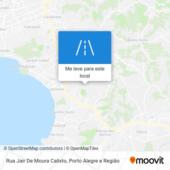 Rua Jair De Moura Calixto mapa