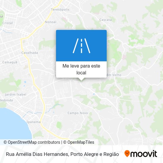 Rua Amélia Dias Hernandes mapa