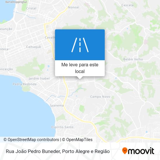 Rua João Pedro Buneder mapa