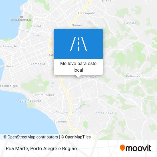 Rua Marte mapa