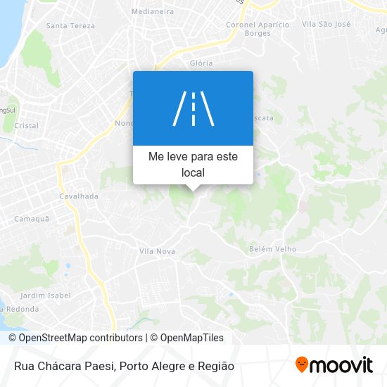 Rua Chácara Paesi mapa