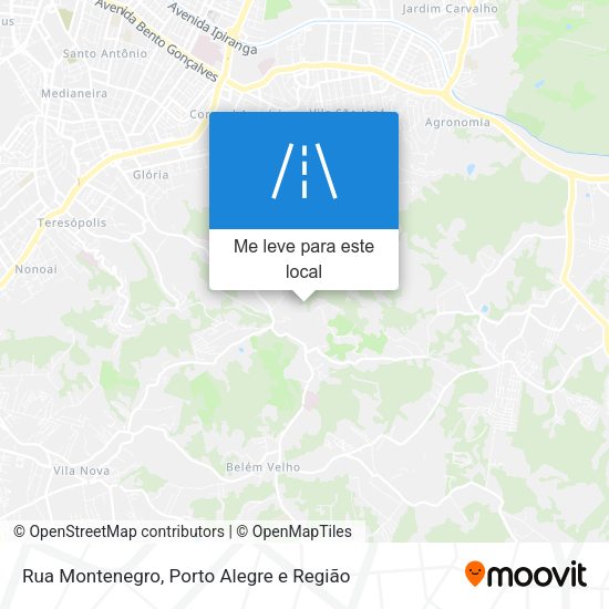 Rua Montenegro mapa