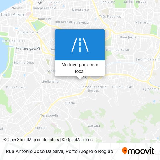 Rua Antônio José Da Silva mapa