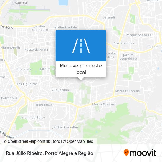 Rua Júlio Ribeiro mapa