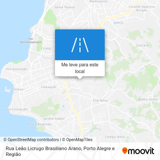Rua Leão Licrugo Brasiliano Arano mapa