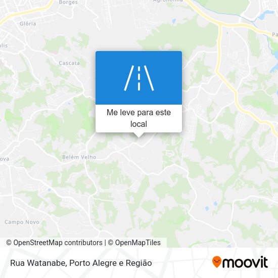 Rua Watanabe mapa