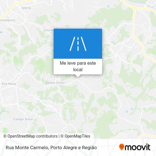 Rua Monte Carmelo mapa