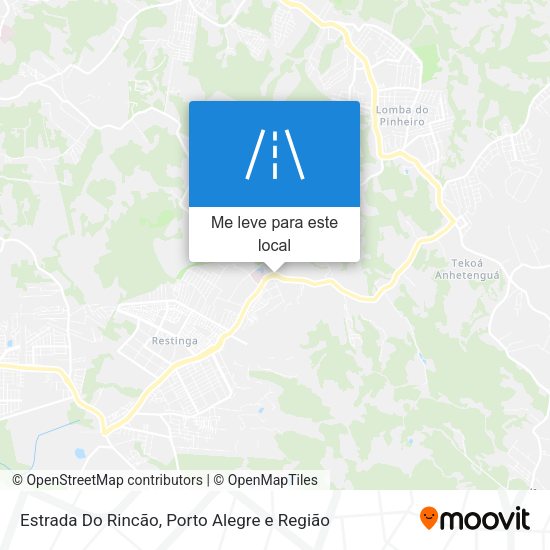 Estrada Do Rincão mapa