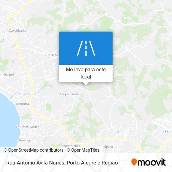 Rua Antônio Ávila Nunes mapa