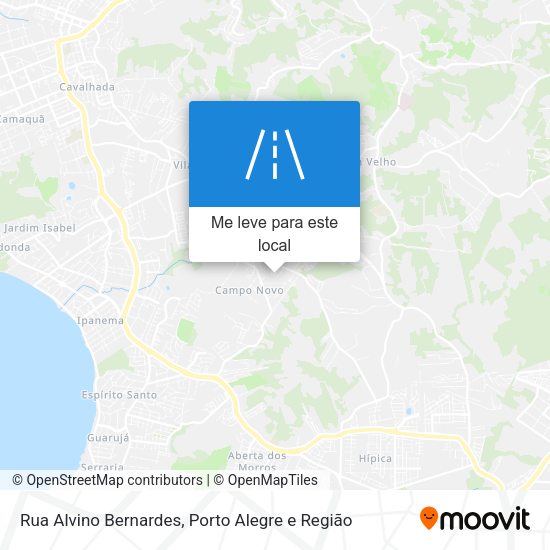 Rua Alvino Bernardes mapa