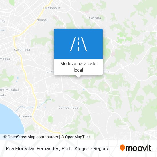 Rua Florestan Fernandes mapa