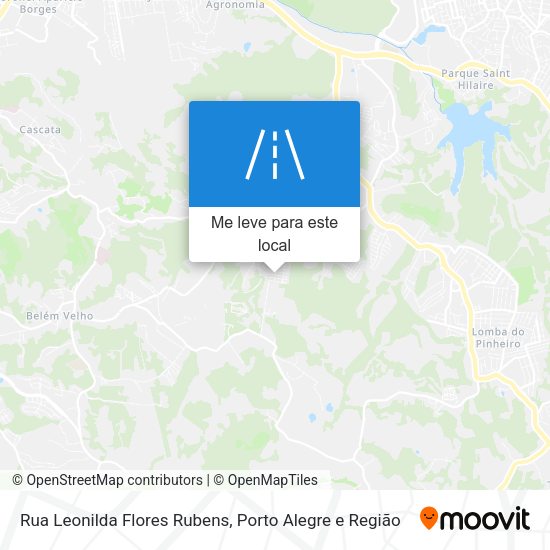 Rua Leonilda Flores Rubens mapa