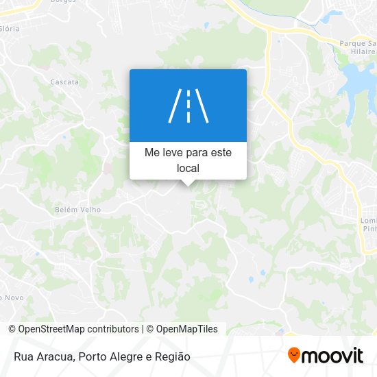 Rua Aracua mapa