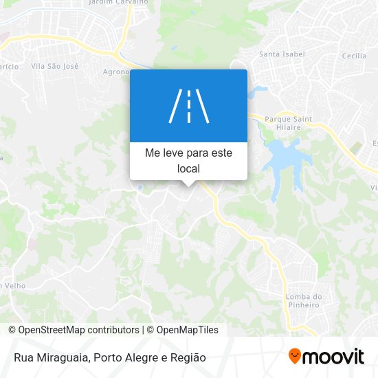 Rua Miraguaia mapa