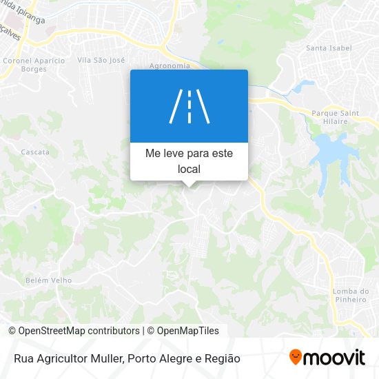 Rua Agricultor Muller mapa
