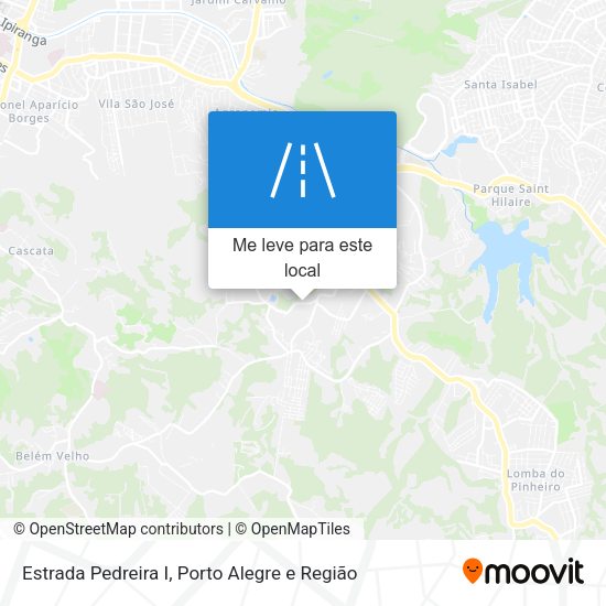 Estrada Pedreira I mapa
