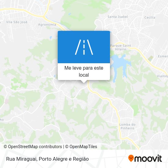 Rua Miraguai mapa
