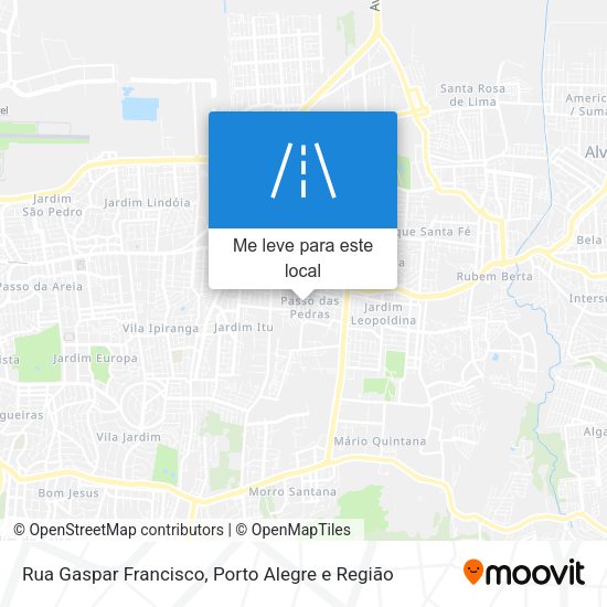 Rua Gaspar Francisco mapa