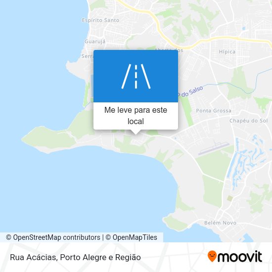 Rua Acácias mapa