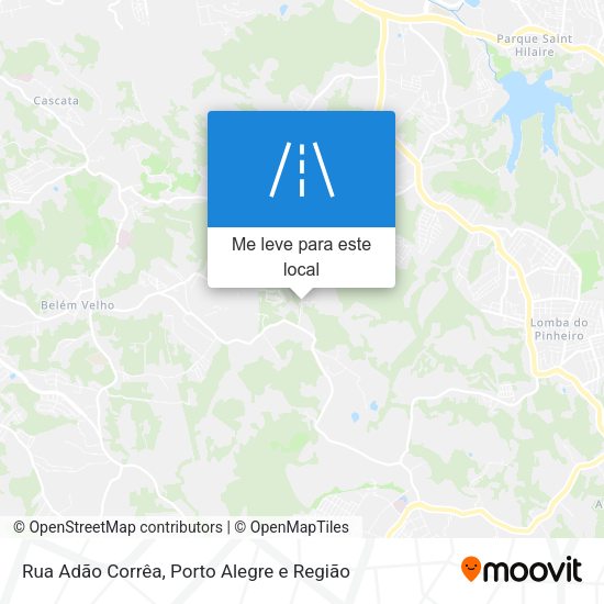 Rua Adão Corrêa mapa